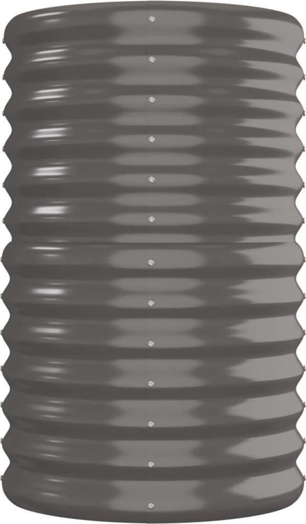 vidaXL vidaXL Donica ogrodowa, malowana proszkowo stal, 260x40x68 cm, szara