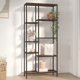 vidaXL Βιβλιοθήκη, 80x30x180 εκ, ατσάλι και ξύλινη σύνθεση