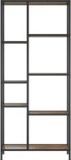 vidaXL Βιβλιοθήκη, 80x30x180 εκ, ατσάλι και ξύλινη σύνθεση