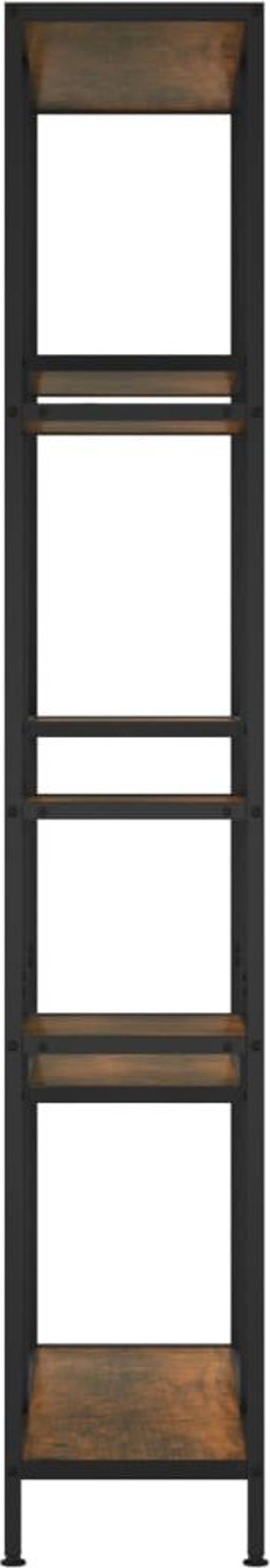 vidaXL Βιβλιοθήκη, 80x30x180 εκ, ατσάλι και ξύλινη σύνθεση