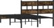 vidaXL κρεβάτι με κεφαλάρι, δρυς sonoma, 120x190 cm, χωρίς στρώμα