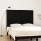 vidaXL Μαύρο κεφαλάρι κρεβατιού, 166x3x110 cm, μασίφ πεύκο