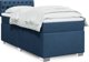 vidaXL Κρεβάτι Continental με Στρώμα, Μπλε, Ύφασμα 100x200 εκ.
