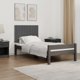 vidaXL Κεφαλάρι Κρεβατιού, Γκρι, 95.5x3x60 cm, Μασίφ Πεύκο