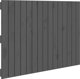 vidaXL Κεφαλάρι Κρεβατιού, Γκρι, 95.5x3x60 cm, Μασίφ Πεύκο