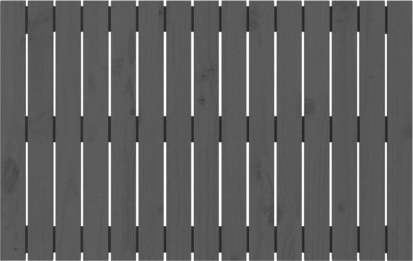 vidaXL Κεφαλάρι Κρεβατιού, Γκρι, 95.5x3x60 cm, Μασίφ Πεύκο