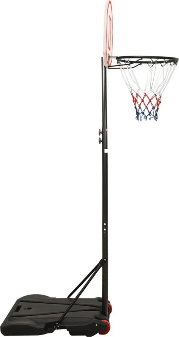 vidaXL Stojak do koszykowki, bialy, 216-250 cm, polietylen