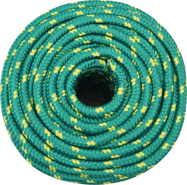 vidaXL Ναυτικό σχοινί, πράσινο, 12 mm, 250 m, πολυπροπυλένιο