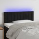 vidaXL Zaglowek do lozka z LED, mavro, 100x5x78/88 cm, aksamit
