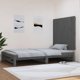vidaXL Κεφαλάρι κρεβατιού, γκρι, 108x3x90 cm, μασίφ ξύλο πεύκου