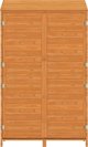 vidaXL Αποθήκη κήπου, καφέ, 102x52x174,5 εκ., από μασίφ ξύλο έλατου