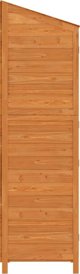 vidaXL Αποθήκη κήπου, καφέ, 102x52x174,5 εκ., από μασίφ ξύλο έλατου