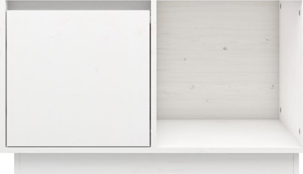 vidaXL Έπιπλο TV κάτω από την τηλεόραση, λευκό, 74x35x44 cm, ελαφρύ ξύλο πεύκου