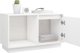 vidaXL Έπιπλο TV κάτω από την τηλεόραση, λευκό, 74x35x44 cm, ελαφρύ ξύλο πεύκου