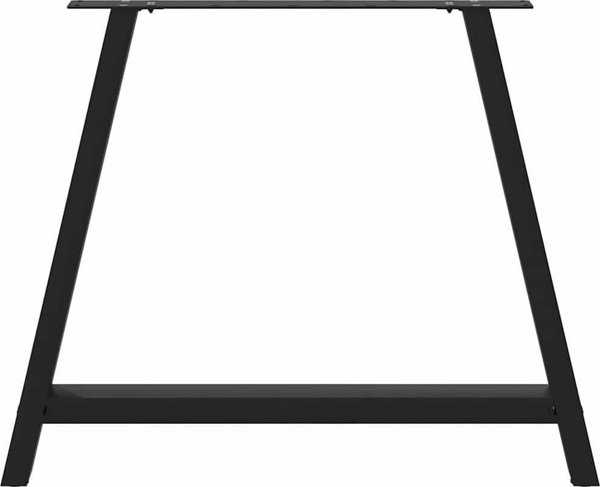 vidaXL vidaXL Nogi do stolika kawowego, 2 szt., czarne, 100x(72-73) cm, stal