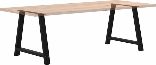 vidaXL vidaXL Nogi do stolika kawowego, 2 szt., czarne, 100x(72-73) cm, stal