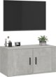 vidaXL Wiszaca szafka telewizyjna, szarosc betonu, 80x34,5x40 cm