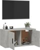 vidaXL Wiszaca szafka telewizyjna, szarosc betonu, 80x34,5x40 cm