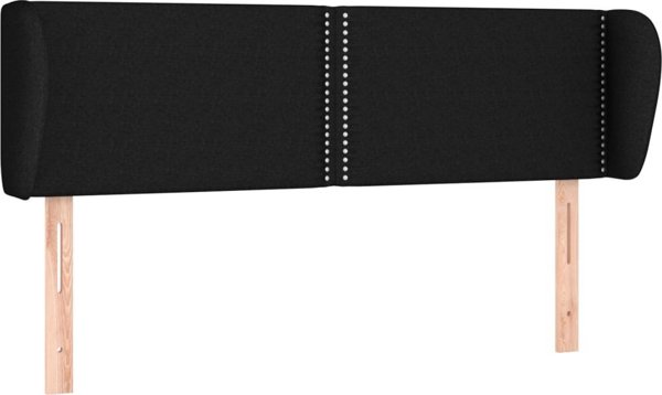 vidaXL Zaglozek uszak, czarny, 147x23x78/88 cm, tkanina