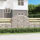 vidaXL Καμπυλωτός Γκαμπιόν Καλάθι 150x30x120/140 cm από Γαλβανισμένο Σίδερο
