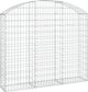 vidaXL Καμπυλωτός Γκαμπιόν Καλάθι 150x30x120/140 cm από Γαλβανισμένο Σίδερο