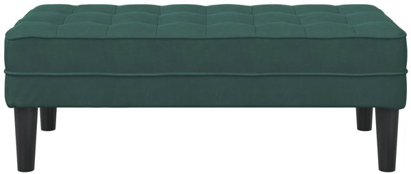 vidaXL Πάγκος βεράντας σκούρο πράσινο 113x57x39 εκ. βελούδινος