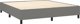 vidaXL Kρεβάτι continental με στρώμα, σκούρο γκρι ύφασμα 160x200 εκ.