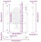vidaXL VidaXL Brama ogrodowa Czarny 110 x 130 cm Stal Malowana Proszkowo