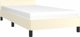 vidaXL Εκρού Κρεβατοκάμαρα με κεφαλάρι, 100x200 cm, τεχνητό δέρμα