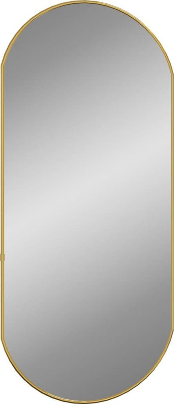 vidaXL Lustro scienne, zlote, 80x35 cm, owalne
