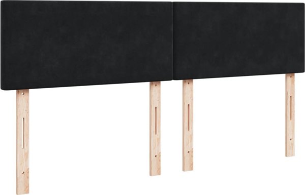 vidaXL Κρεβατι Continental με Στρωμα, Μαυρο, 180x200 cm
