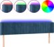 vidaXL Κεφαλάρι Κρεβατιού με LED Σκούρο Μπλε 203x16x78/88 cm Απαλό Βελούδο