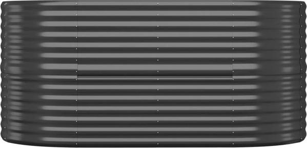 vidaXL vidaXL Donica ogrodowa, malowana proszkowo stal, 152x80x68cm, antracyt