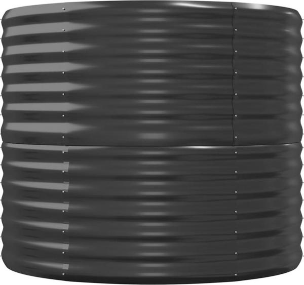 vidaXL vidaXL Donica ogrodowa, malowana proszkowo stal, 152x80x68cm, antracyt