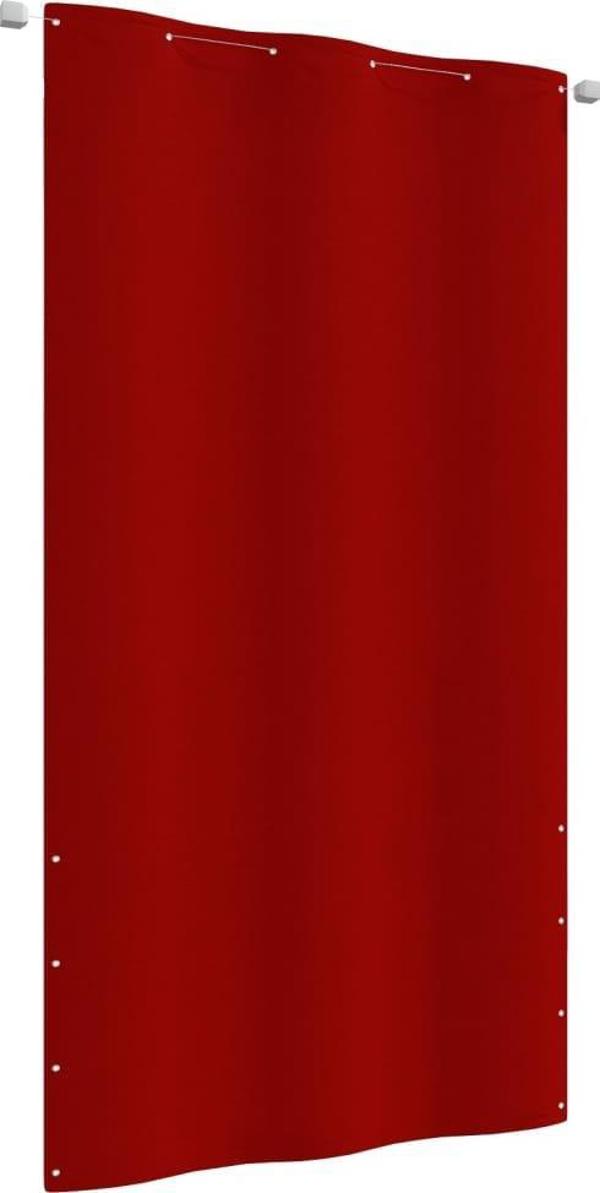 vidaXL Parawan balkonowy, czerwony, 120x240 cm, tkanina Oxford