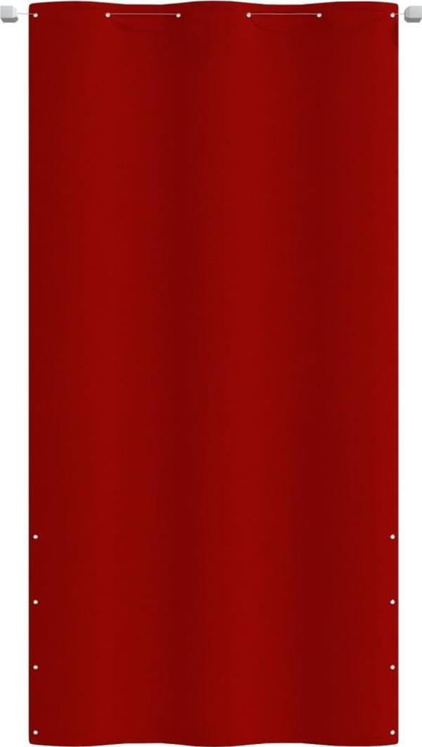 vidaXL Parawan balkonowy, czerwony, 120x240 cm, tkanina Oxford