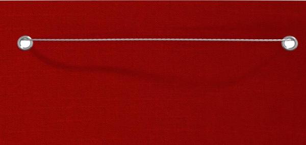 vidaXL Parawan balkonowy, czerwony, 120x240 cm, tkanina Oxford
