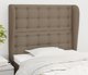 vidaXL Μαξιλάρι κεφαλής uszak taupe, 83x23x118/128 cm, ύφασμα