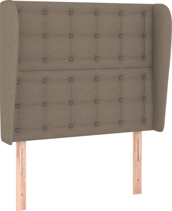 vidaXL Μαξιλάρι κεφαλής uszak taupe, 83x23x118/128 cm, ύφασμα