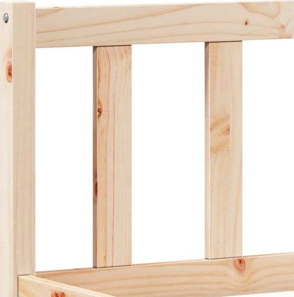 vidaXL Μεγάλο κρεβάτι χωρίς στρώμα, 180x210 εκ., από μασίφ πεύκο