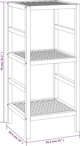 vidaXL Ράφι Μπάνιου, 35,5x35,5x79 εκ., Από Ξύλο Καρυδιάς