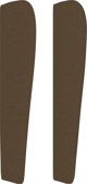 vidaXL Zaglowek uszak ciemnobrazowy 103x23x118/128 cm tkanina