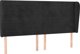 vidaXL Κεφαλάρι uszak, μαύρο, 163x23x118/128 εκ., βελούδο