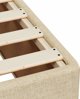 vidaXL Κρεβάτι κοντινεντάλ με στρώμα κρεμ 140x200 cm ύφασμα