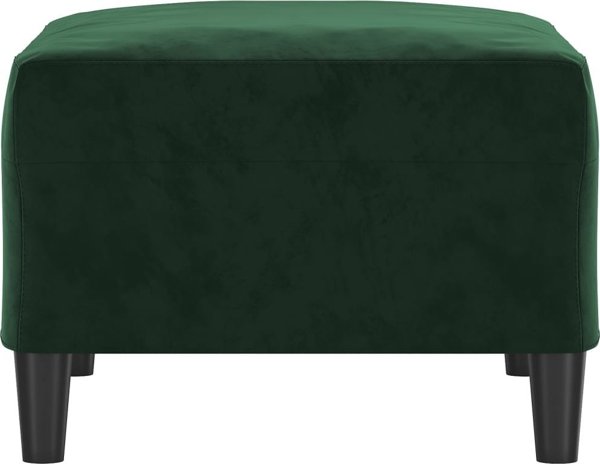 vidaXL Σκαμπό υποποδίου, σκούρο πράσινο, 70x55x41 εκ, βελούδινο ύφασμα