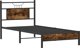 Κρεβάτι vidaXL χωρίς στρώμα, καπνισμένη δρυς 90x200 cm