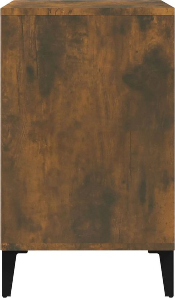 vidaXL Ραφιέρα παπουτσιών, καπνιστό δρυς, 102x36x60 εκ.