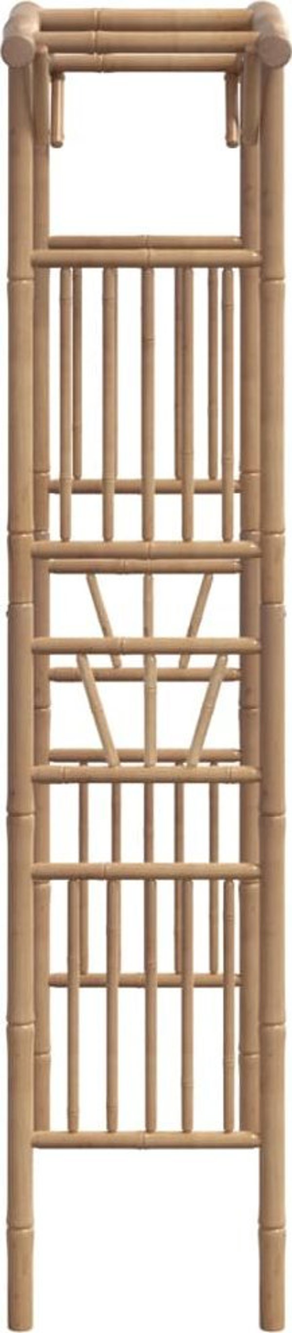 vidaXL Αψίδα για τριαντάφυλλα, μπαμπού, 118x40x187 cm