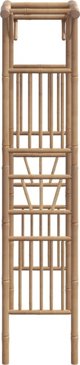 vidaXL Αψίδα για τριαντάφυλλα, μπαμπού, 118x40x187 cm