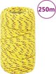 vidaXL Ναυτικό σχοινί, κίτρινο, 2 mm, 250 m, πολυπροπυλένιο